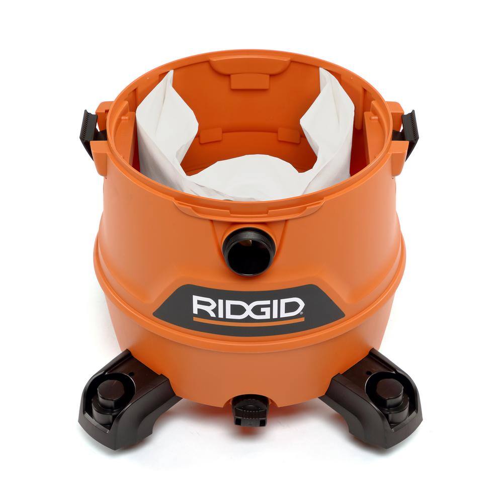 RIDGID 16 Gallon 6.5 Peak HP NXT WetDry Shop Vacuum with Detachable Blower Filter Locking Hose and Accessories HD1600