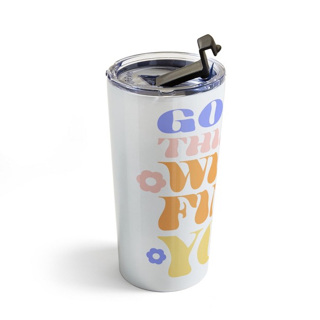 Emanuela Carratoni Good Things Will Find You 20 Oz Stainless Steel Travel Mug Deny Designs