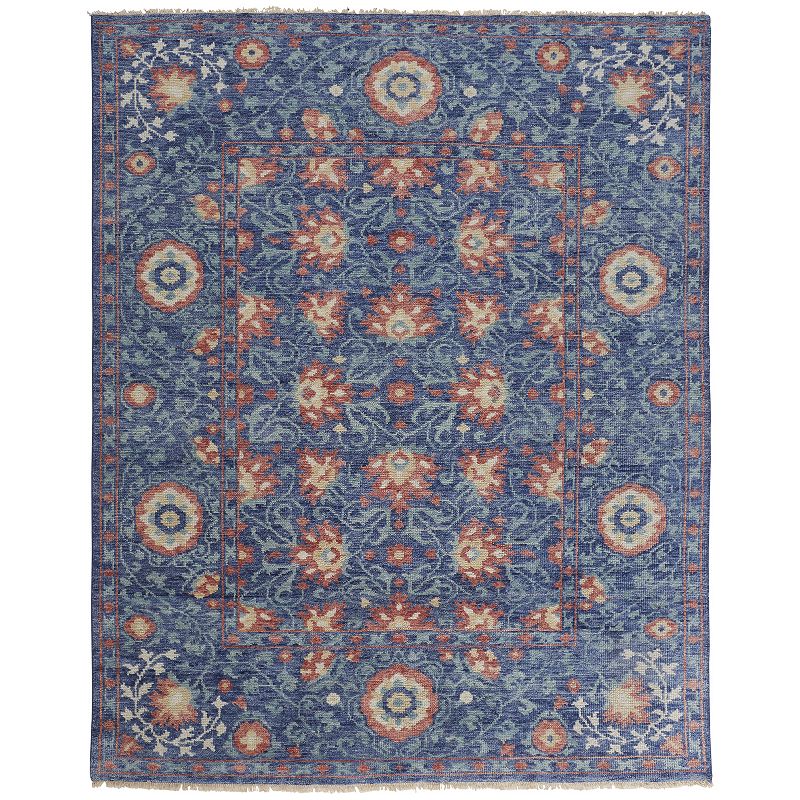 Weave and Wander Bennet Ornamental Floral Luxury Wool Rug