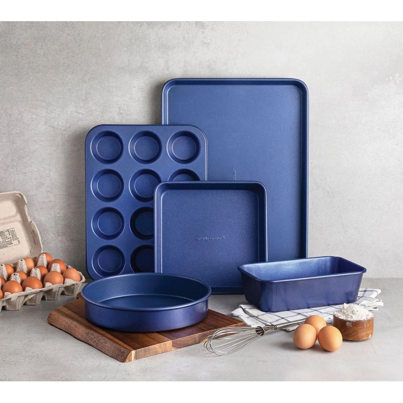 GraniteStone Diamond Blue Non-Stick Bakeware Set