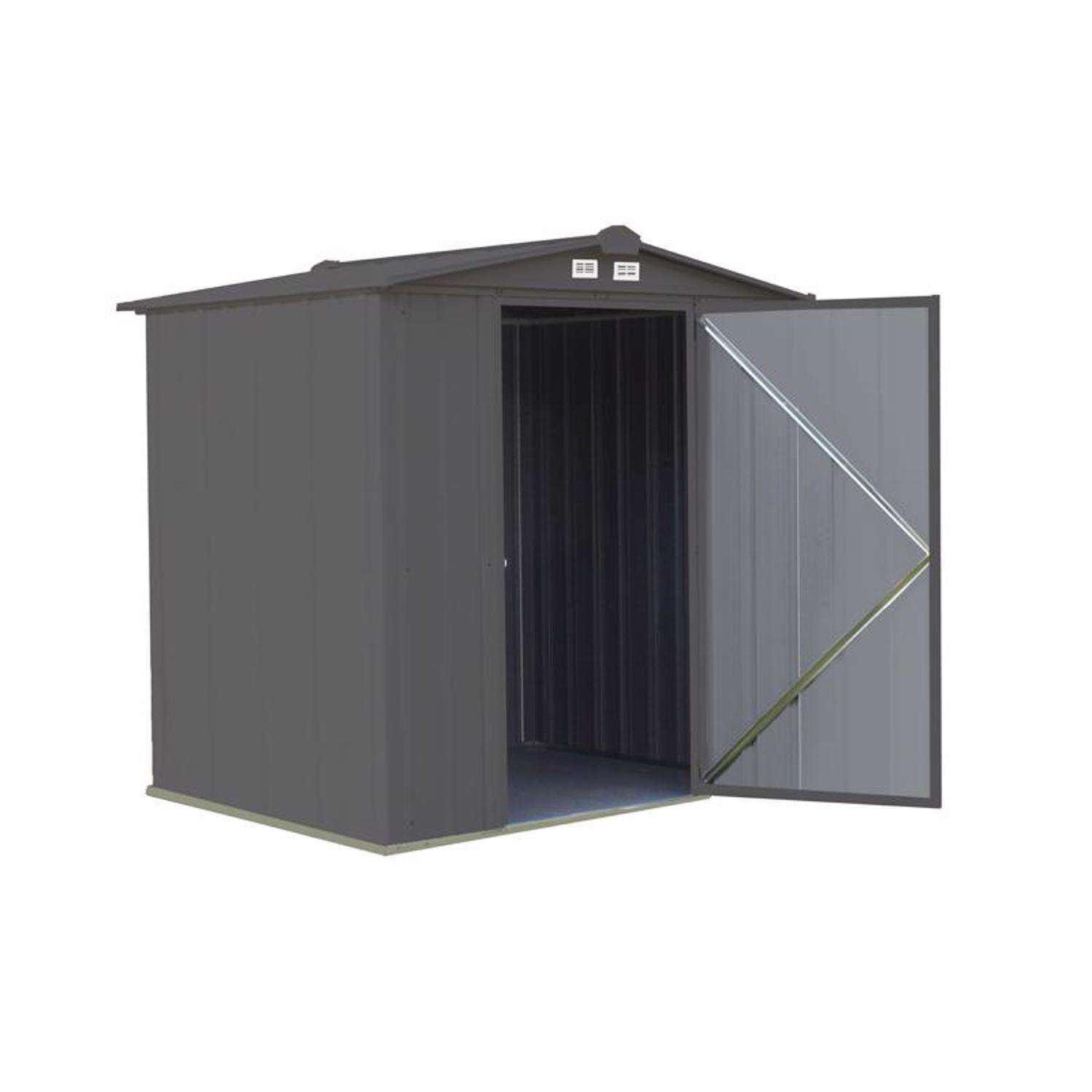 Arrow Ezee 6 ft. x 5 ft. Metal Vertical Peak Storage Shed without Floor Kit