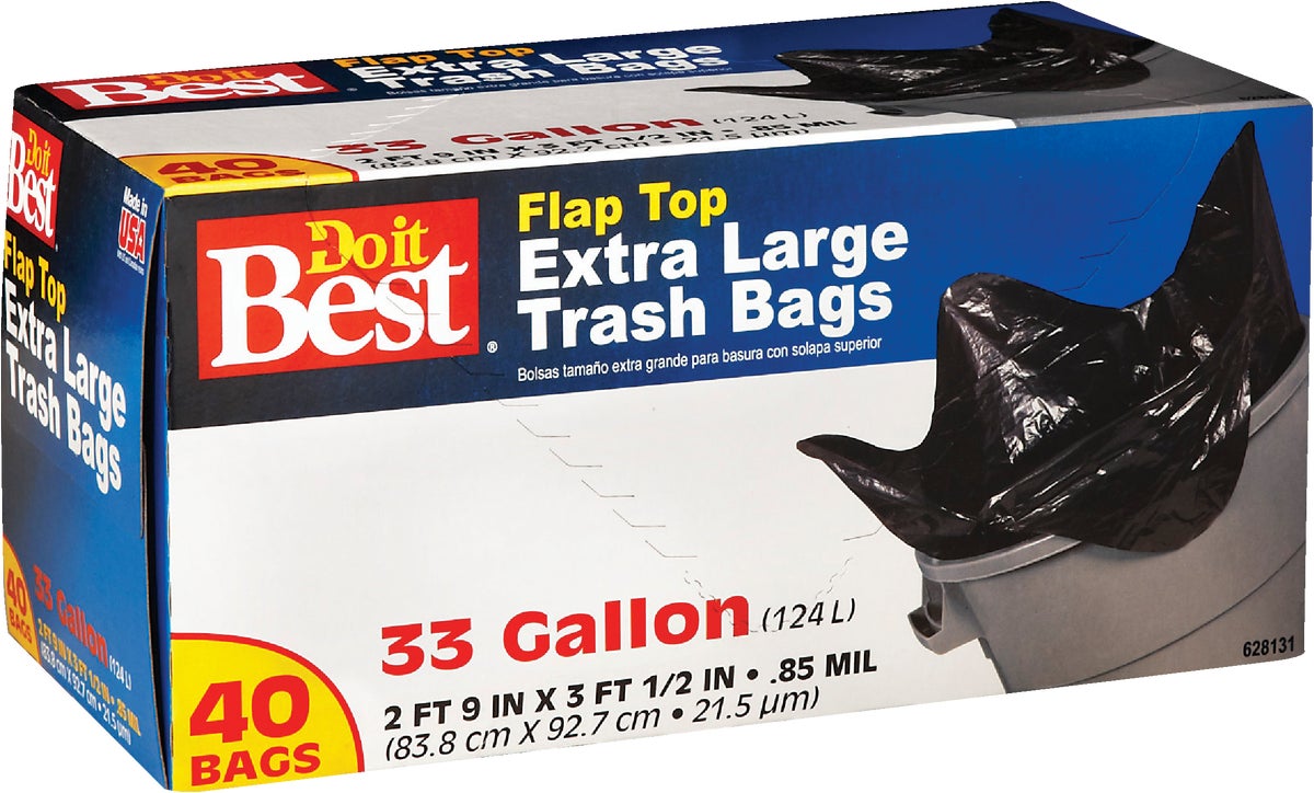 Do it Best Extra Large Trash Bag 33 Gal. Black