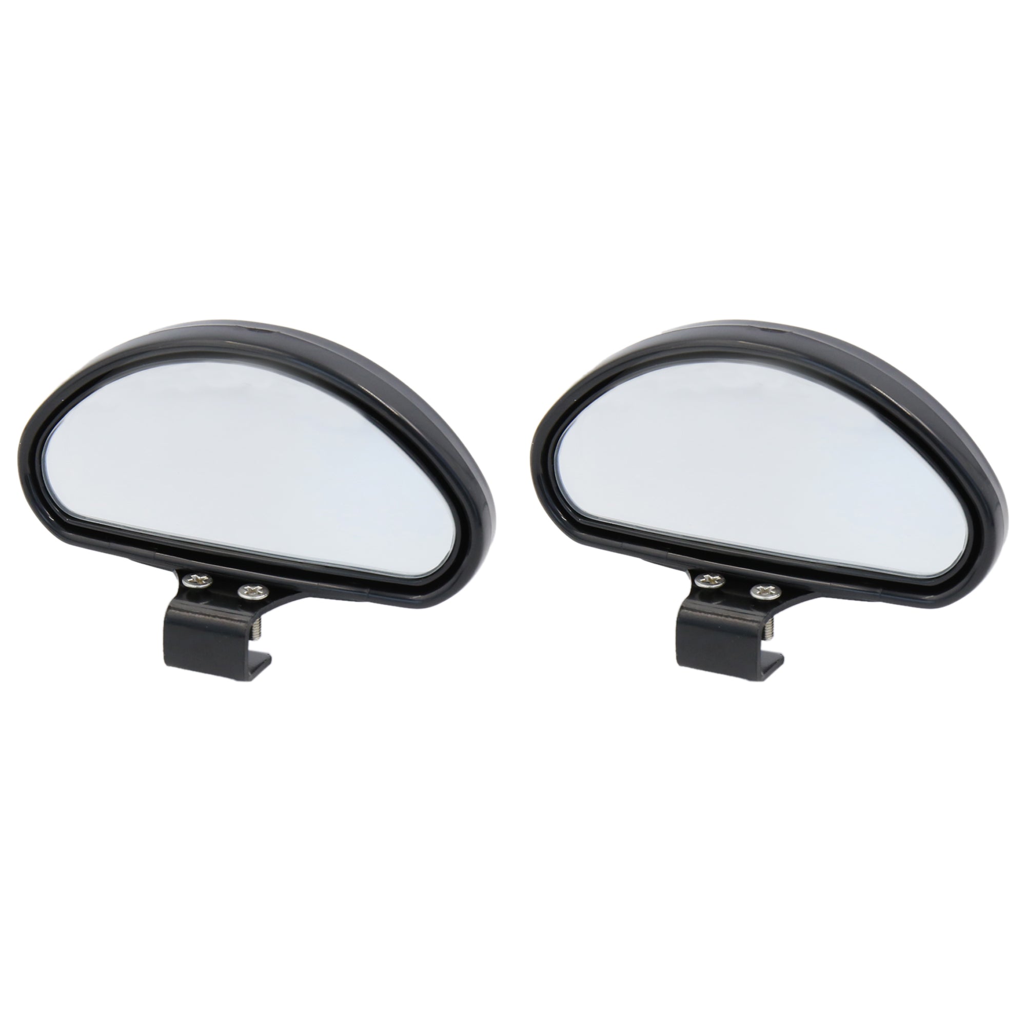 Car Auto Black Shell Side Rearview Blind Spot Rear View Auxiliary Mirror 2pcs