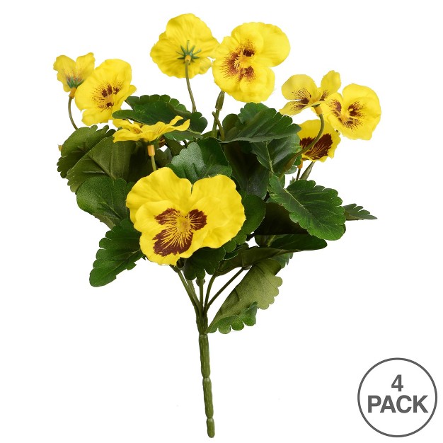 Vickerman Artificial Pansy Bush