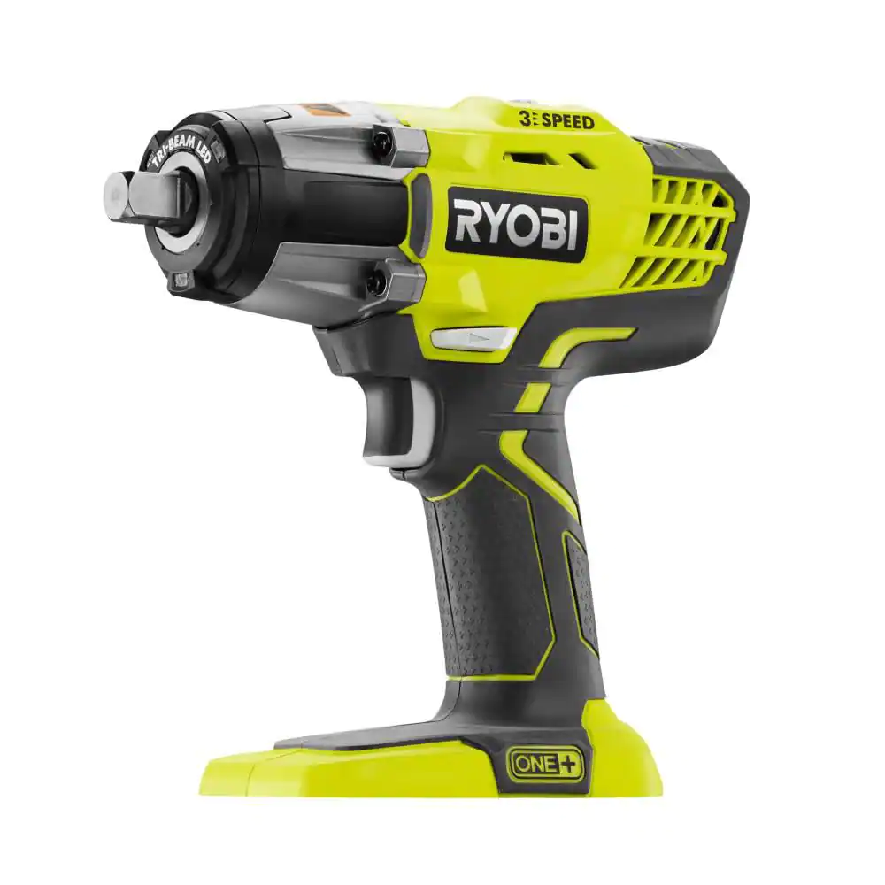 Ryobi ONE+ 18V Lithium-Ion Cordless 3-Speed 1/2 in. Impact Wrench and 3/8 in. 3-Speed Impact Wrench (Tools Only)