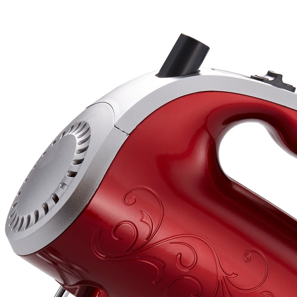 5 Speed Hand Mixer in Red