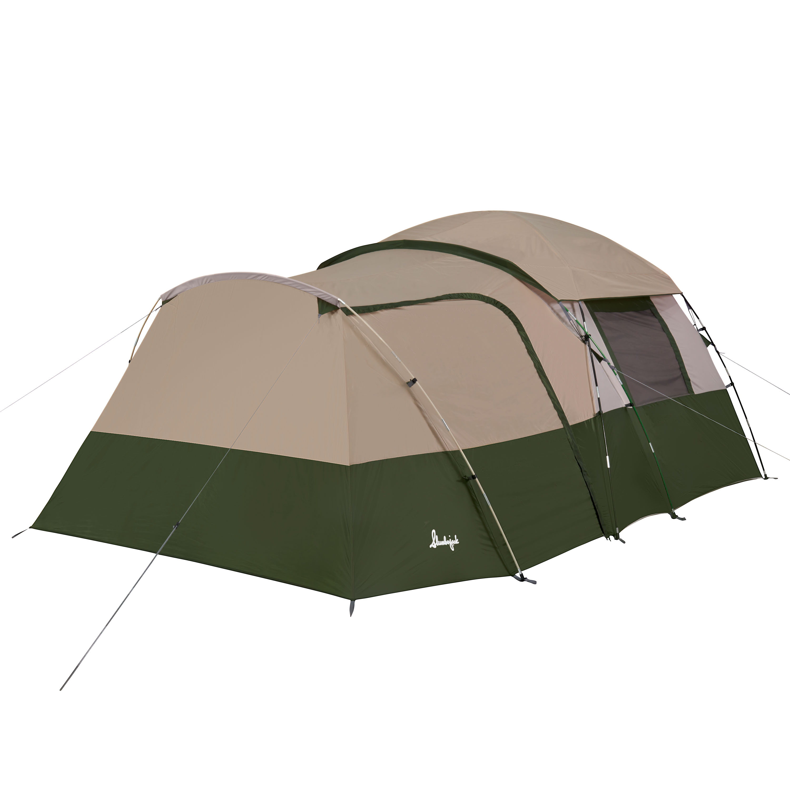 Slumberjack Spruce Creek 6 Person Dome Tent， with Garage Style Vestibule