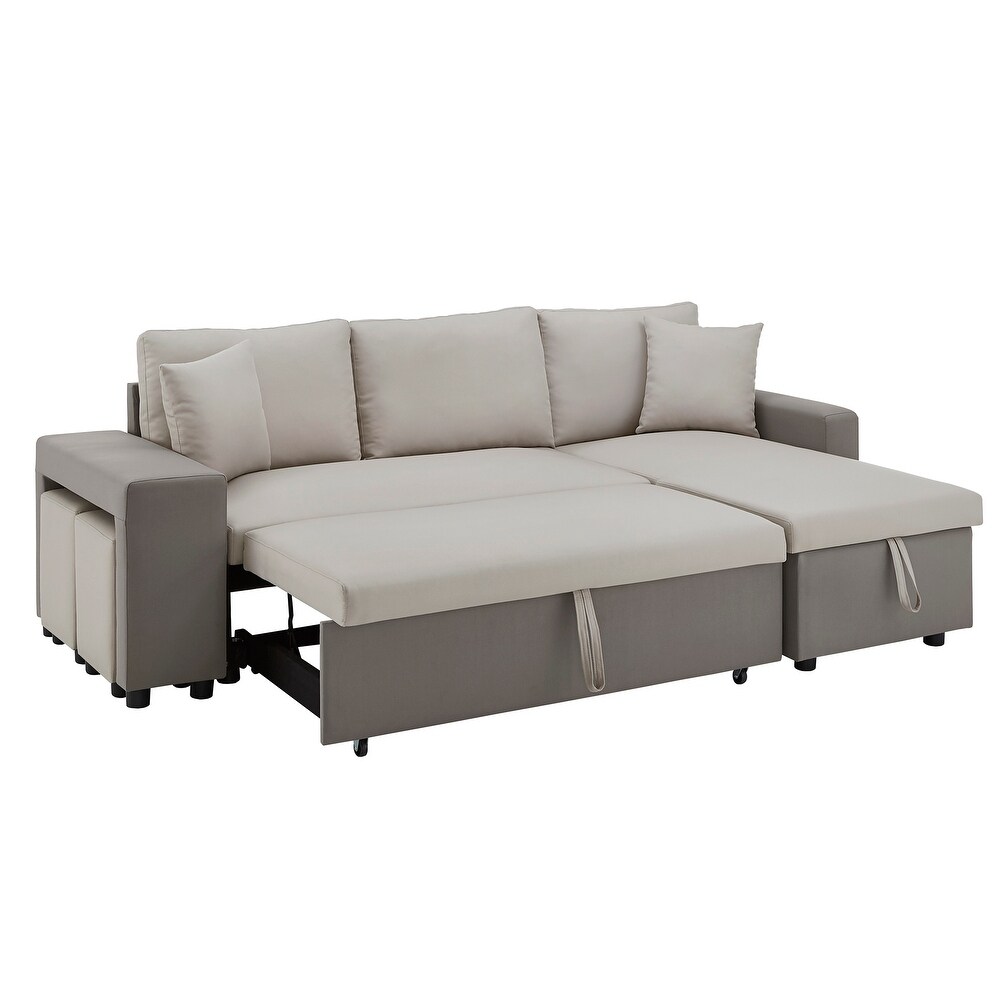 Lorca 2 tone Convertible Sofa with Storage by iNSPIRE Q Modern