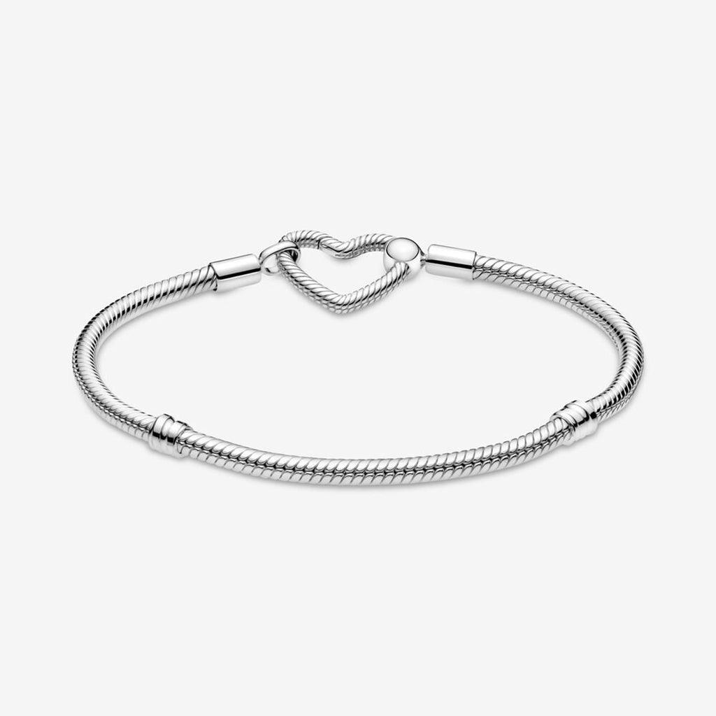 PANDORA  Pandora Moments Heart Closure Snake Chain Bracelet