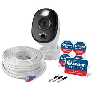 Swann Wired 4K Bullet Standard Security Camera with Sensor Warning Light SWPRO-4KWLB-US