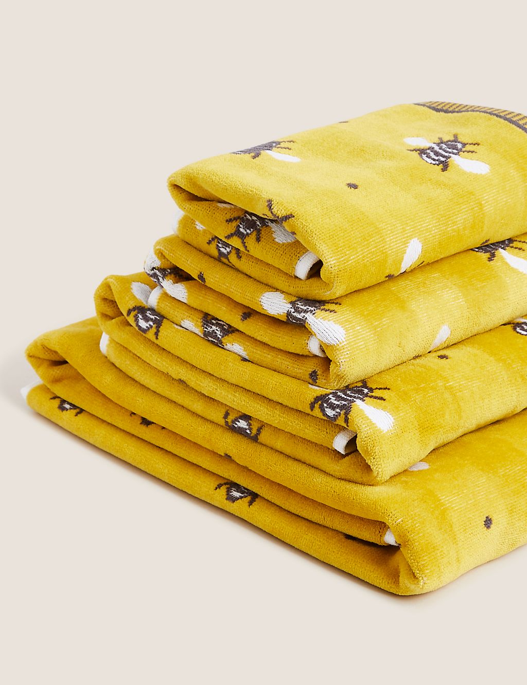 Pure Cotton Repeat Bee Towel