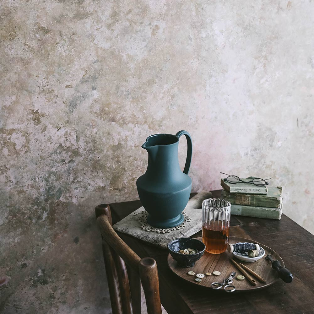 Artisan Stoneware Pitcher - Teal