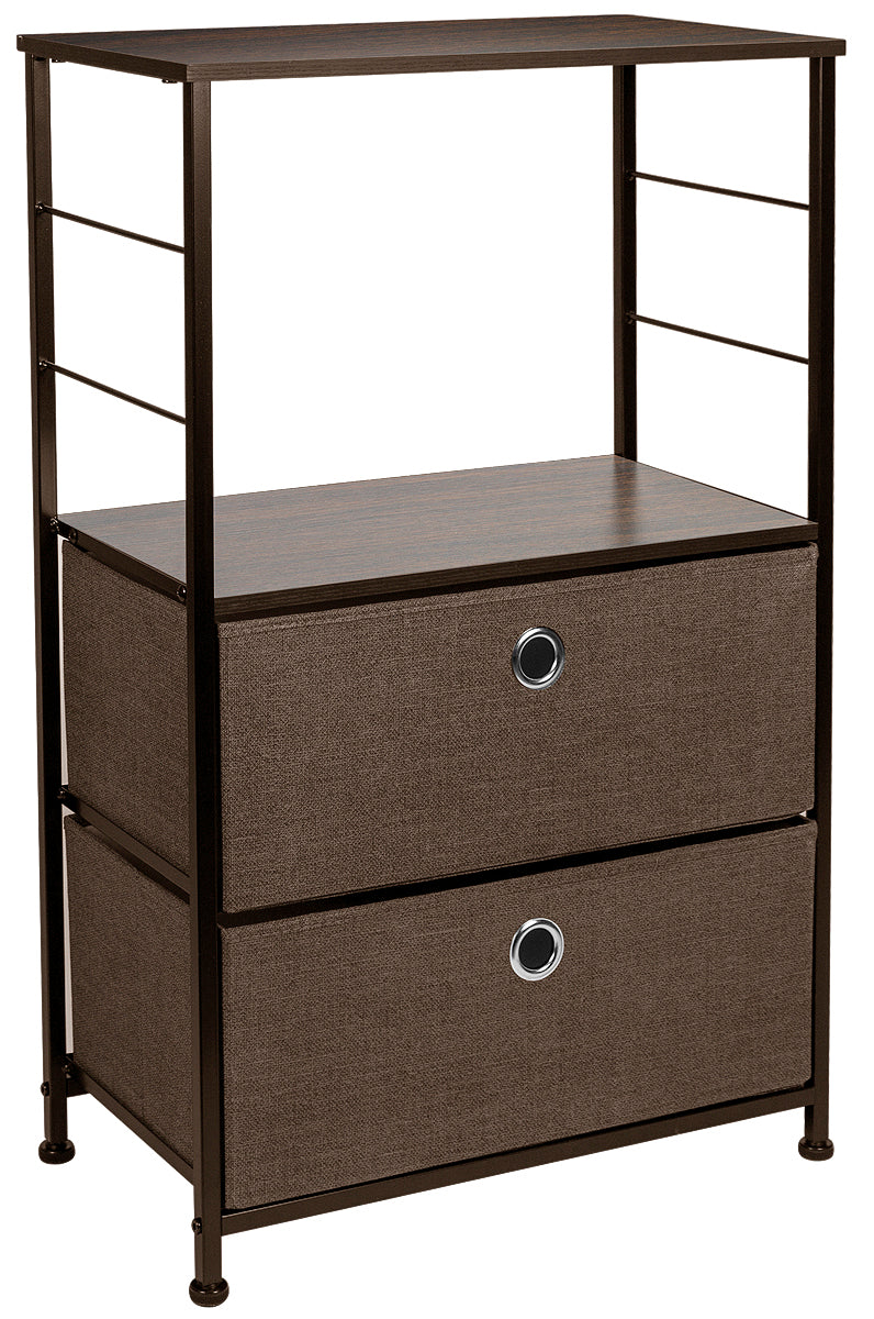 2 Drawers Table Dresser - Brown