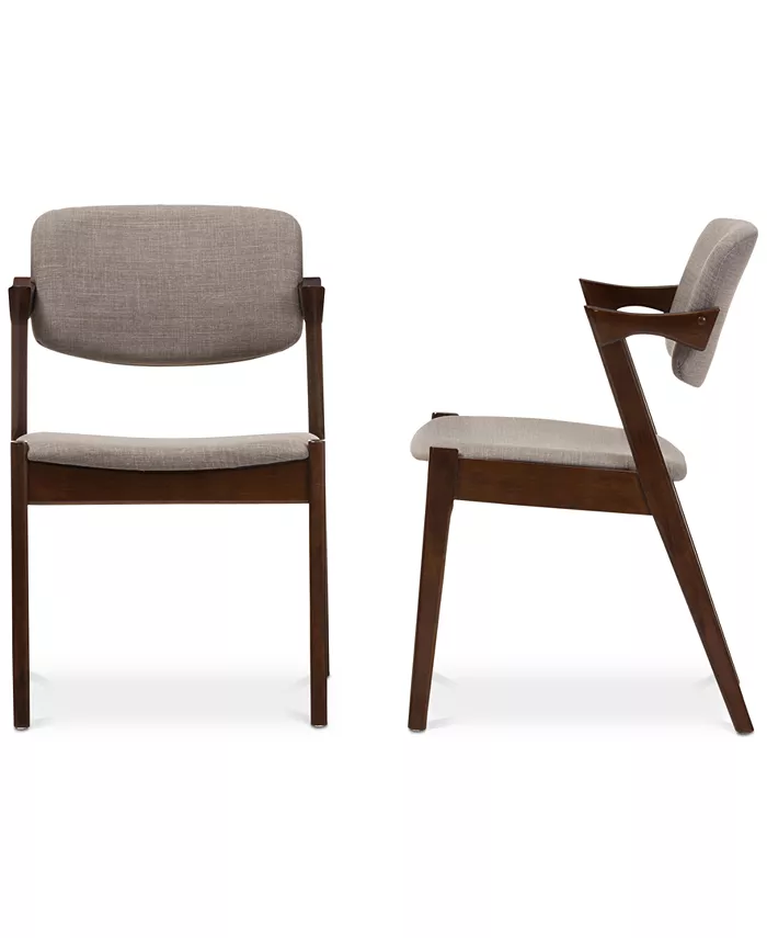 Furniture Elegant Mid-Century Dining Armchair (Set Of 2)