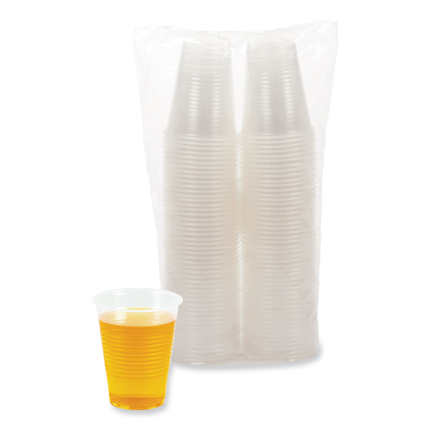 Translucent Plastic Cold Cups by Boardwalkandreg; BWKTRANSCUP10PK