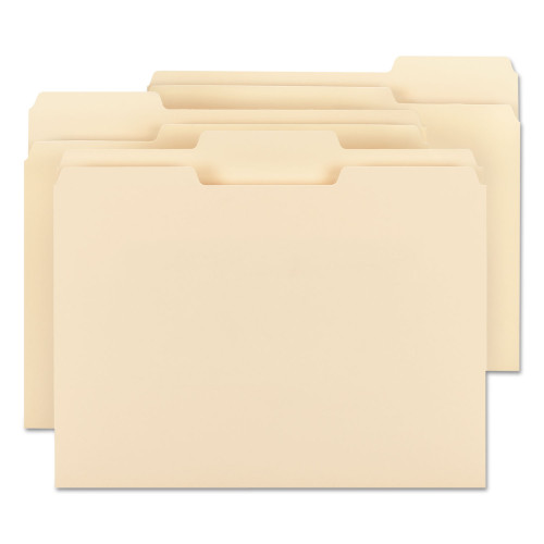 Smead Manila File Folders， 1/3-Cut Tabs， Letter Size， 100/Box (10330)