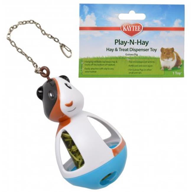 Kaytee 100533432 Play-N-Hay Hay and Treat Dispenser Guinea Pig Toy