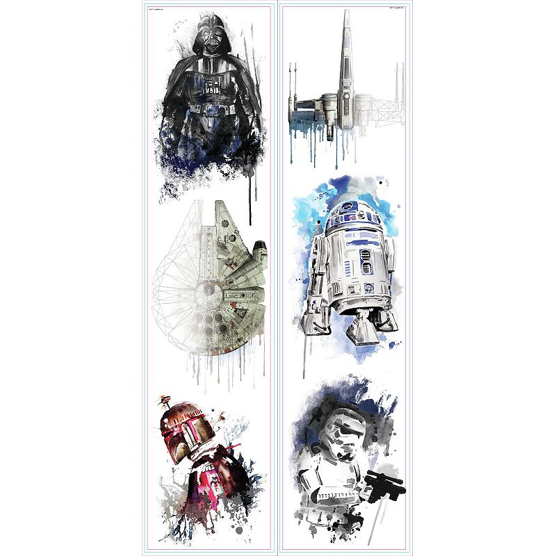 Star Wars Iconic Watercolor Wall Decals by RoomMates