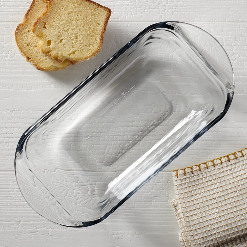 Anchor Hocking Bakeware Essentials Clear Glass Loaf Pan, 1.5 Quart Capacity