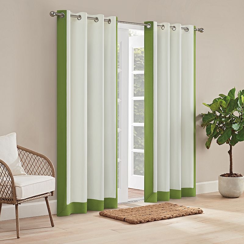 Waverly Hampton Indoor/Outdoor Border Window Curtain