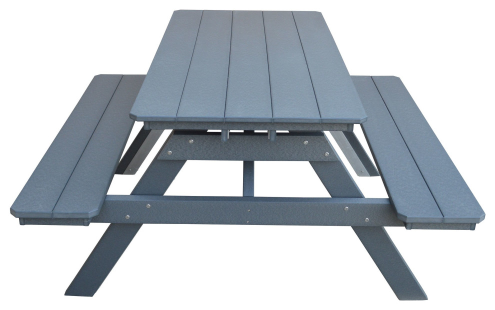 Poly Lumber Picnic Table   Transitional   Outdoor Dining Sets   by Furniture Barn USA  Houzz