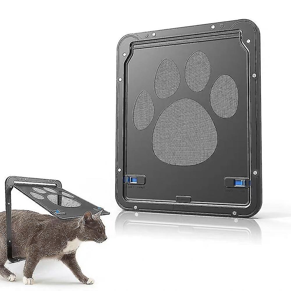 Pet Supplies Dog Paw Print Door Anti-bite Small Dog Cat Screen Door