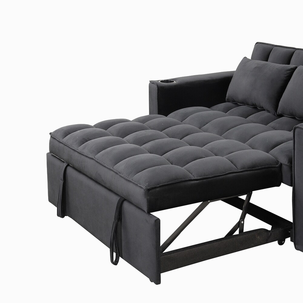 Sofa Bed with Cup Holder and USB Port