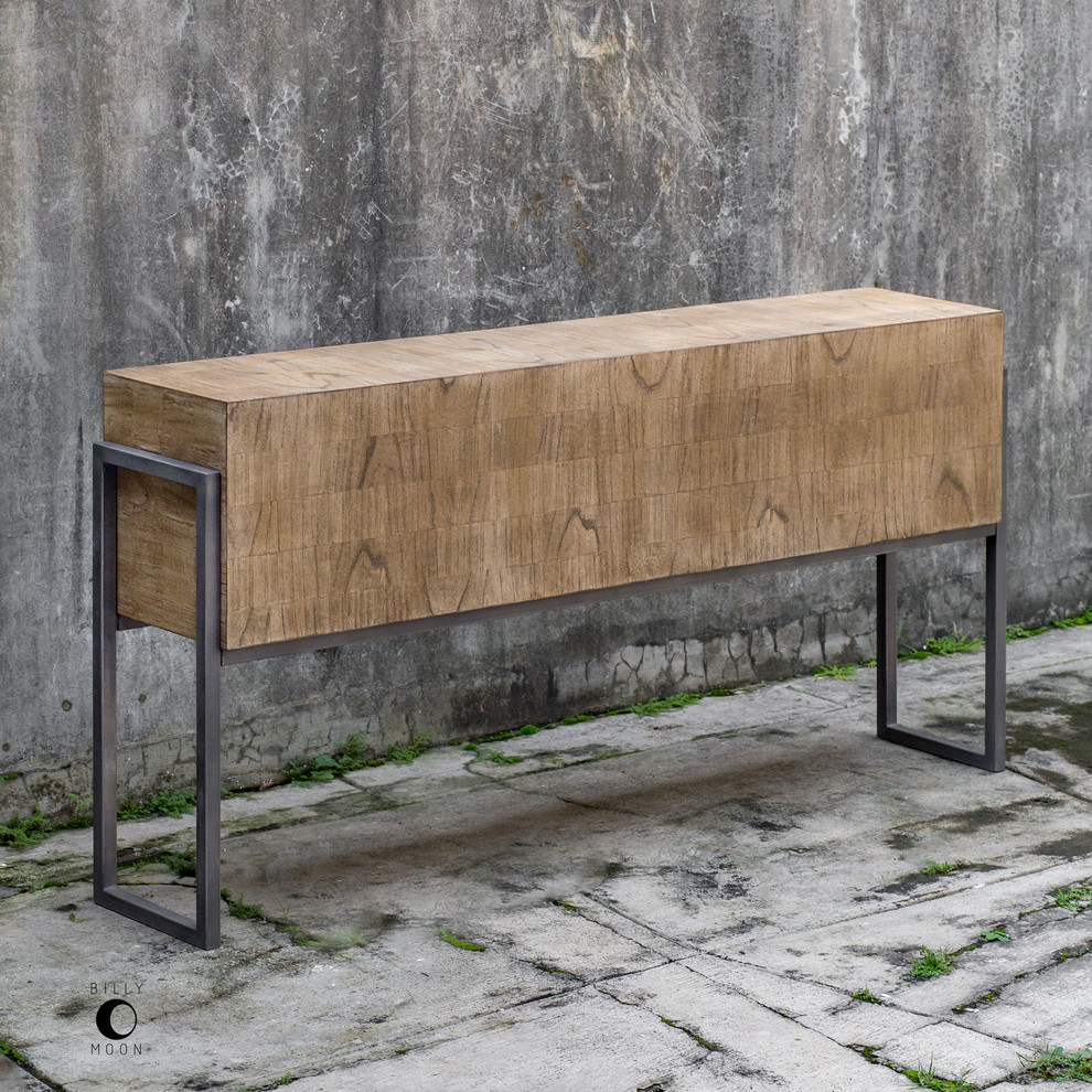 Nevis Contemporary Sofa Table   Industrial   Console Tables   by Ownax  Houzz