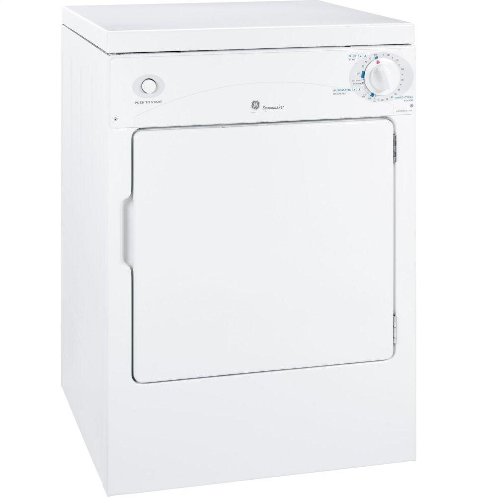 Ge Appliances DSKP333ECWW Ge Spacemaker® 120V 3.6 Cu. Ft. Capacity Portable Electric Dryer