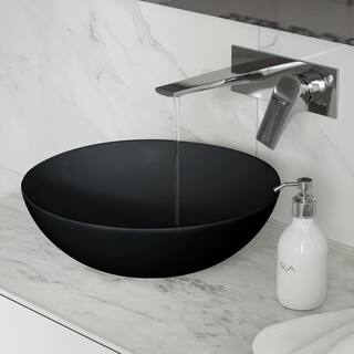 Swiss Madison Classe Vessel Sink in Matte Black SM-VS241