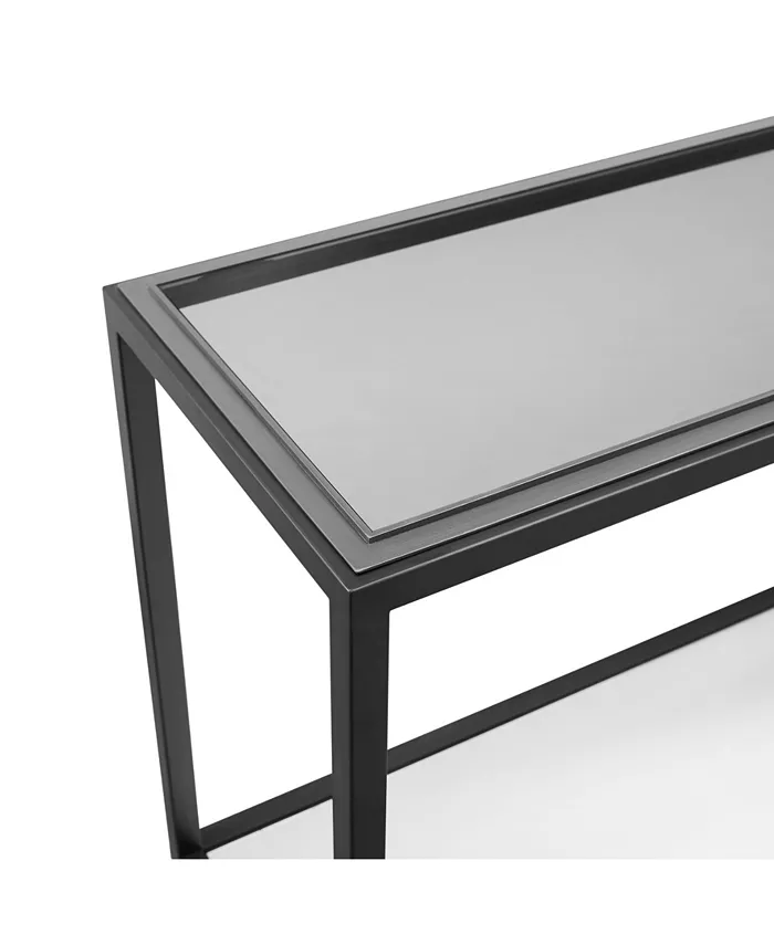 Furniture Ellis 60 Glass and Metal Console Table