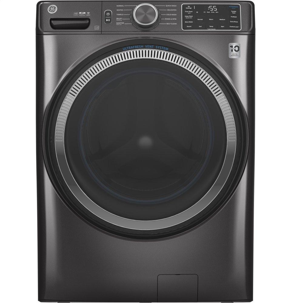 Ge Appliances GFW550SPNDG Ge® 4.8 Cu. Ft. Capacity Smart Front Load Energy Star® Washer With Ultrafresh Vent System With Odorblock™ And Sanitize W/Oxi