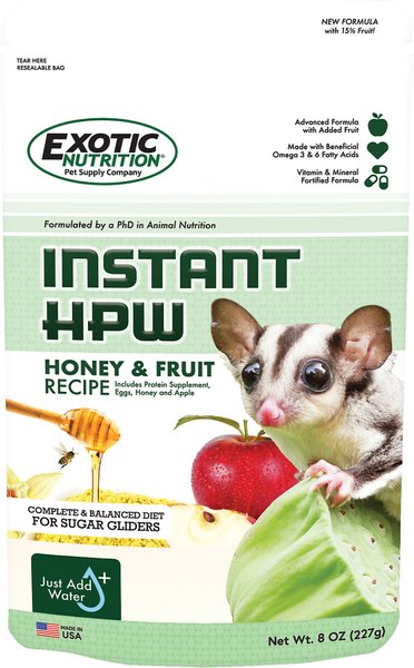 Exotic Nutrition Instant-HPW Honey and Fruit Sugar Glider Food