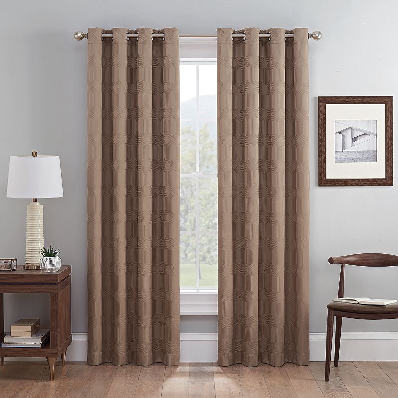 eclipse 2-pack Absolute Zero 100% Blackout Beech Window Curtains