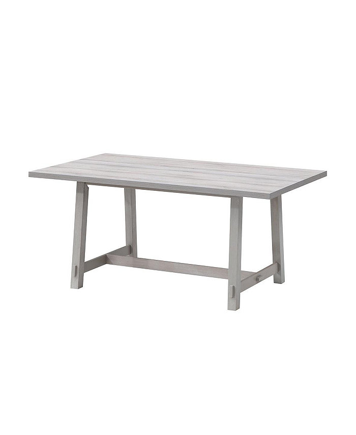 Macy's Max Meadows Laminate Trestle Rectangular Dining Table