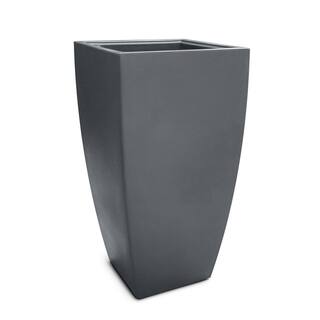 Mayne Kobi 38 in. Tall Graphite Grey Self-Watering Polyethylene Planter 8888-GRG