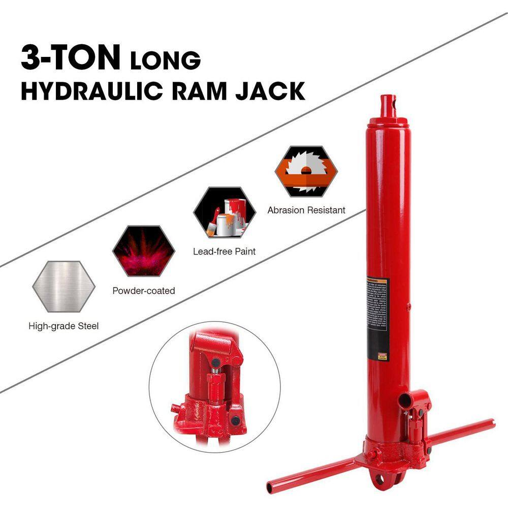 Big Red 3-Ton Long Ram Jack T30306