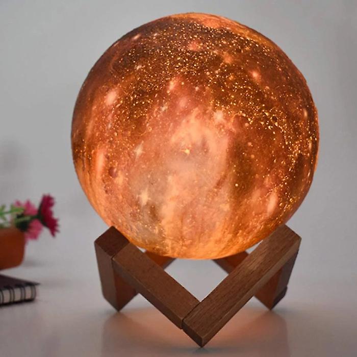 Mixxar 3D RGB Stars Moon Galaxy Lamp 20cm with Remote Control - Mood Lamp Table Lamp Starry Sky Projector