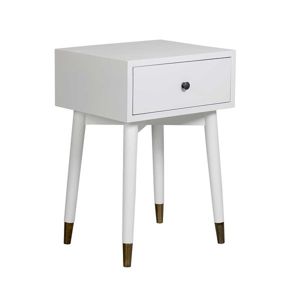 Painted Acacia Square Accent Table