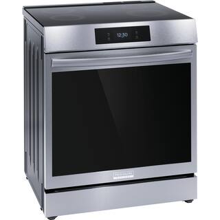 FRIGIDAIRE GALLERY 30 in. 6.2 cu. ft. 5 Element Slide-In Induction Range in Smudge-Proof Stainless Steel with Total Convection and Air Fry GCFI3060BF