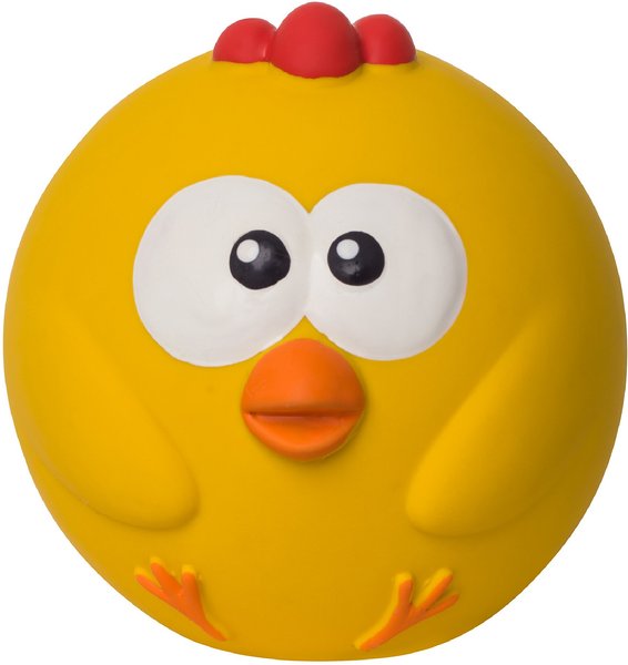 Outward Hound Sillyz Chick Latex Rubber Squeaky Ball Dog Toy