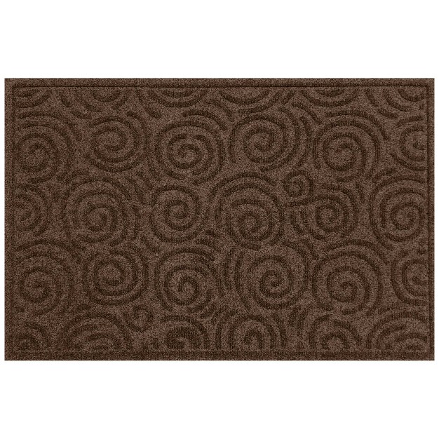 Waterhog 2 x27 x3 x27 Swirls Indoor outdoor Doormat Dark Brown