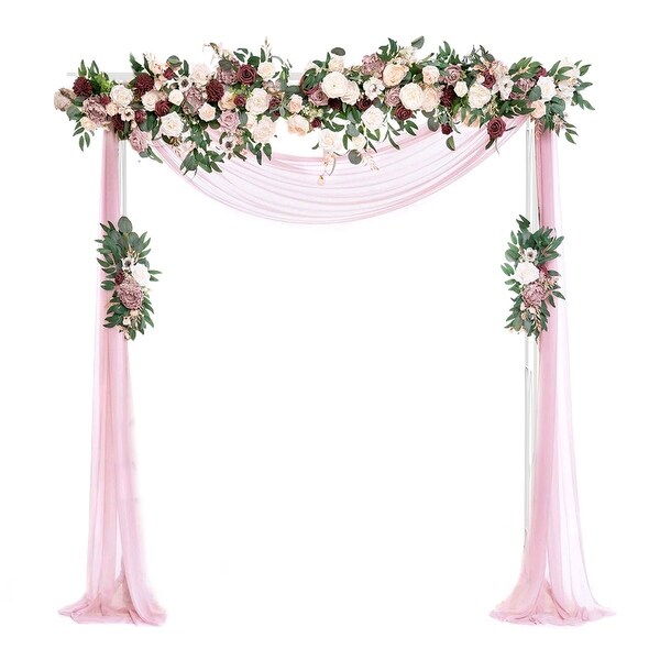 Metal Garden Pergola Archway Stand FIrm Wedding Ceremony Backdrop Rack