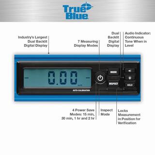 Empire 24 in. True Blue Digital Box Level with Case with 48 in. True Blue Digital Box Level with Case E105.24-E105.48