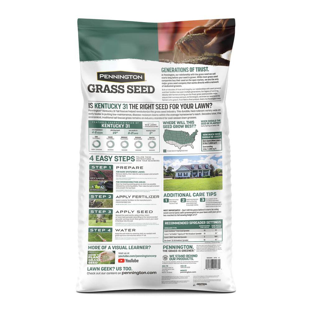 Pennington 20 lbs. KY 31 Fescue Grass Seed 100543701