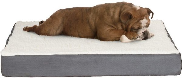 Pet Adobe Memory Foam Orthopedic Bolster Dog Bed w/ Removable Cover