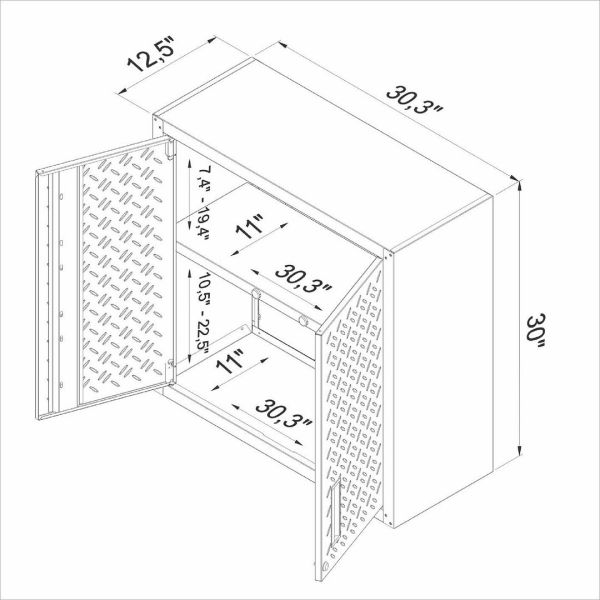 Fortress Floating Garage Cabinet