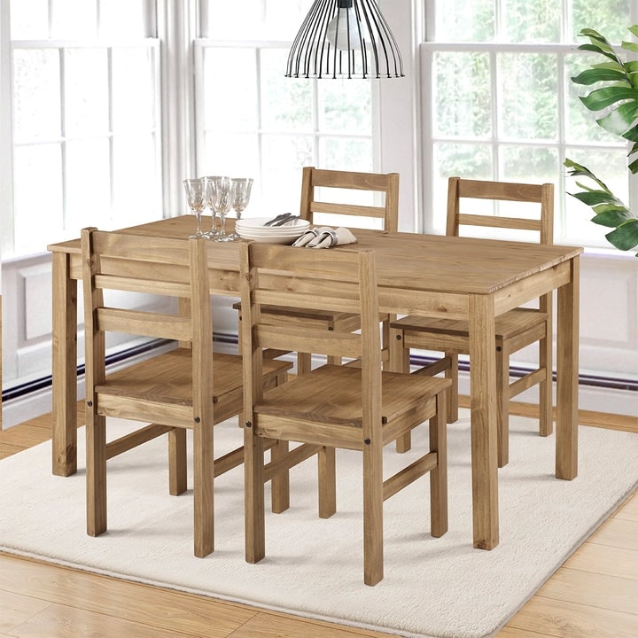 Wood Dining Table Corona Collection Furniture Dash