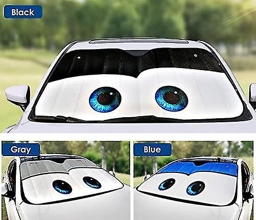 Miman Car Windshield Sunshade Cartoon Eyes Front Auto Sun