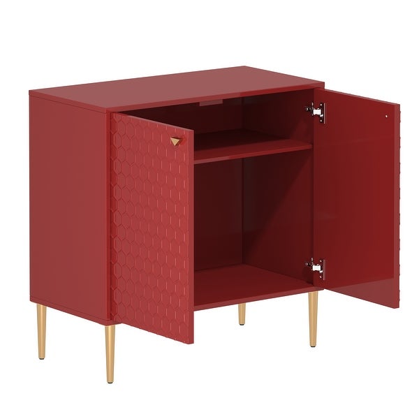 2 Door Freestanding Locker Accent Cabinet